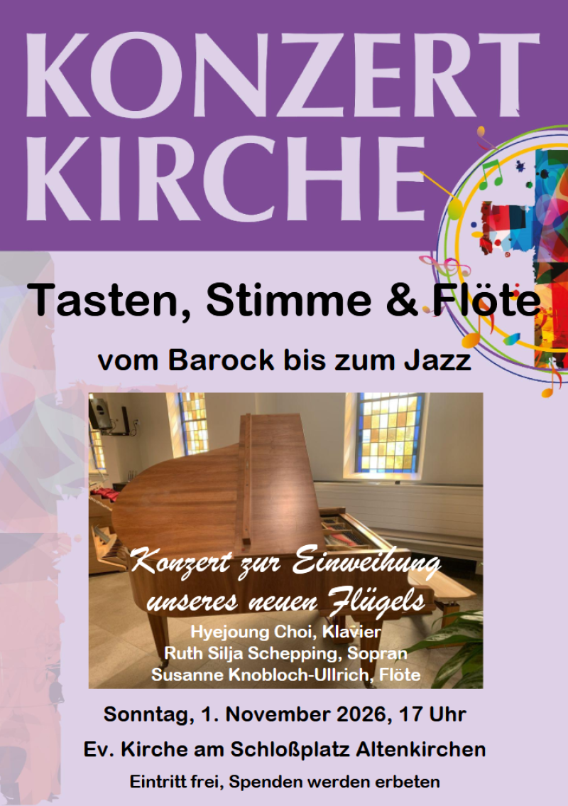 Plakat Flügelkonzert